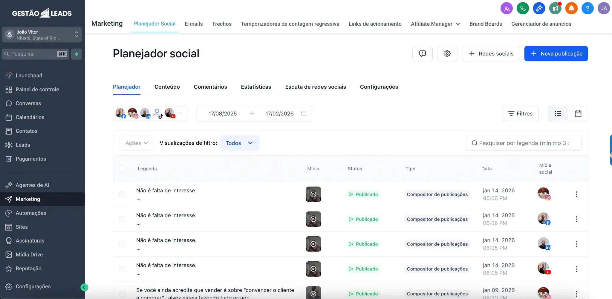 Cronograma Automático